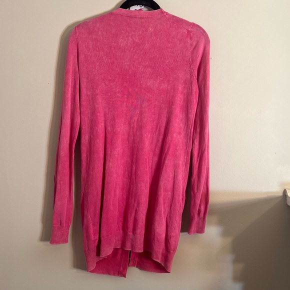 Chic Pink Long Cardigan - Picture 2 of 3